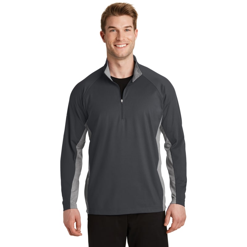 Sport-Tek Sport-Wick Stretch Contrast 1/4-Zip Pullover. 11