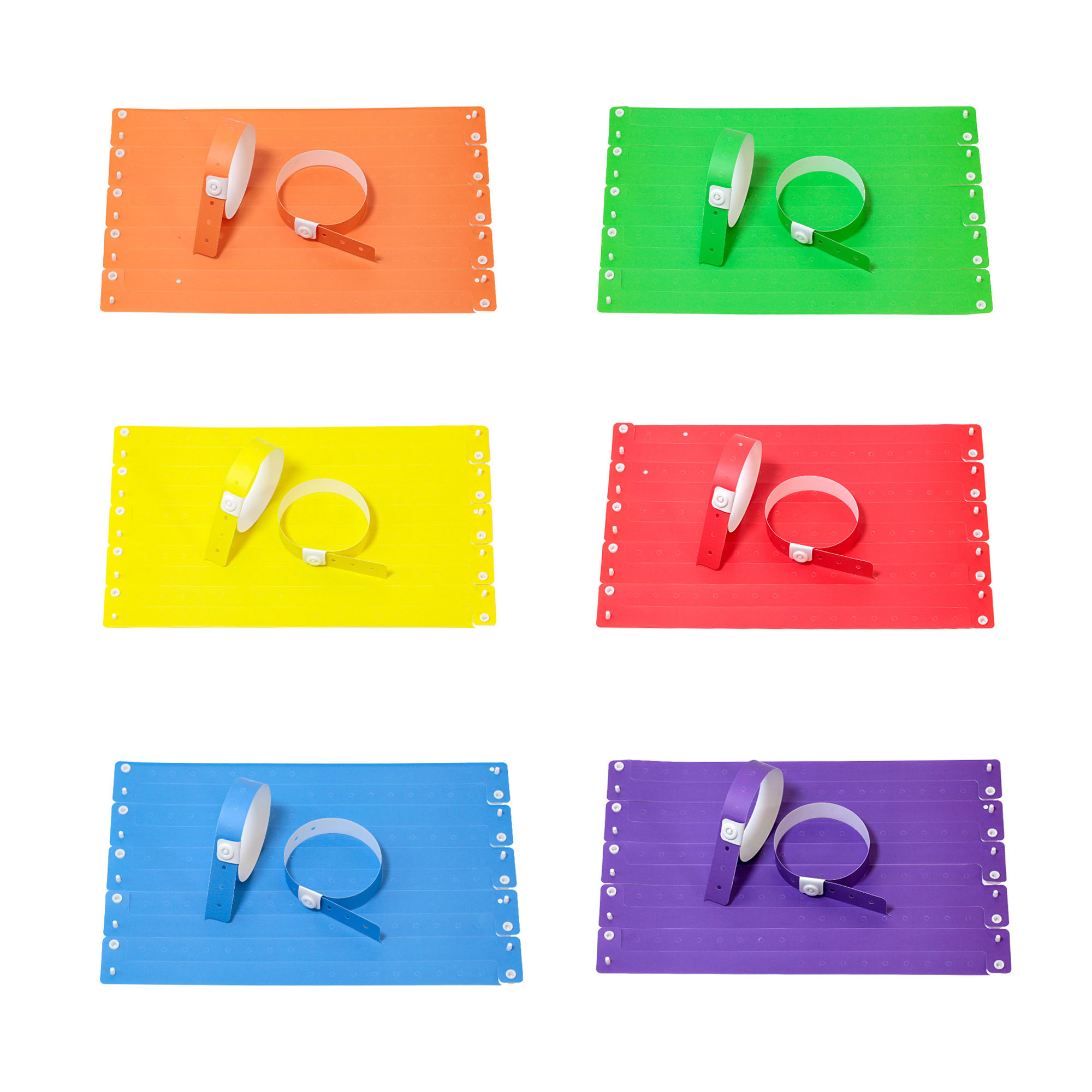Adjustable L-Shaped PVC Wristbands 4