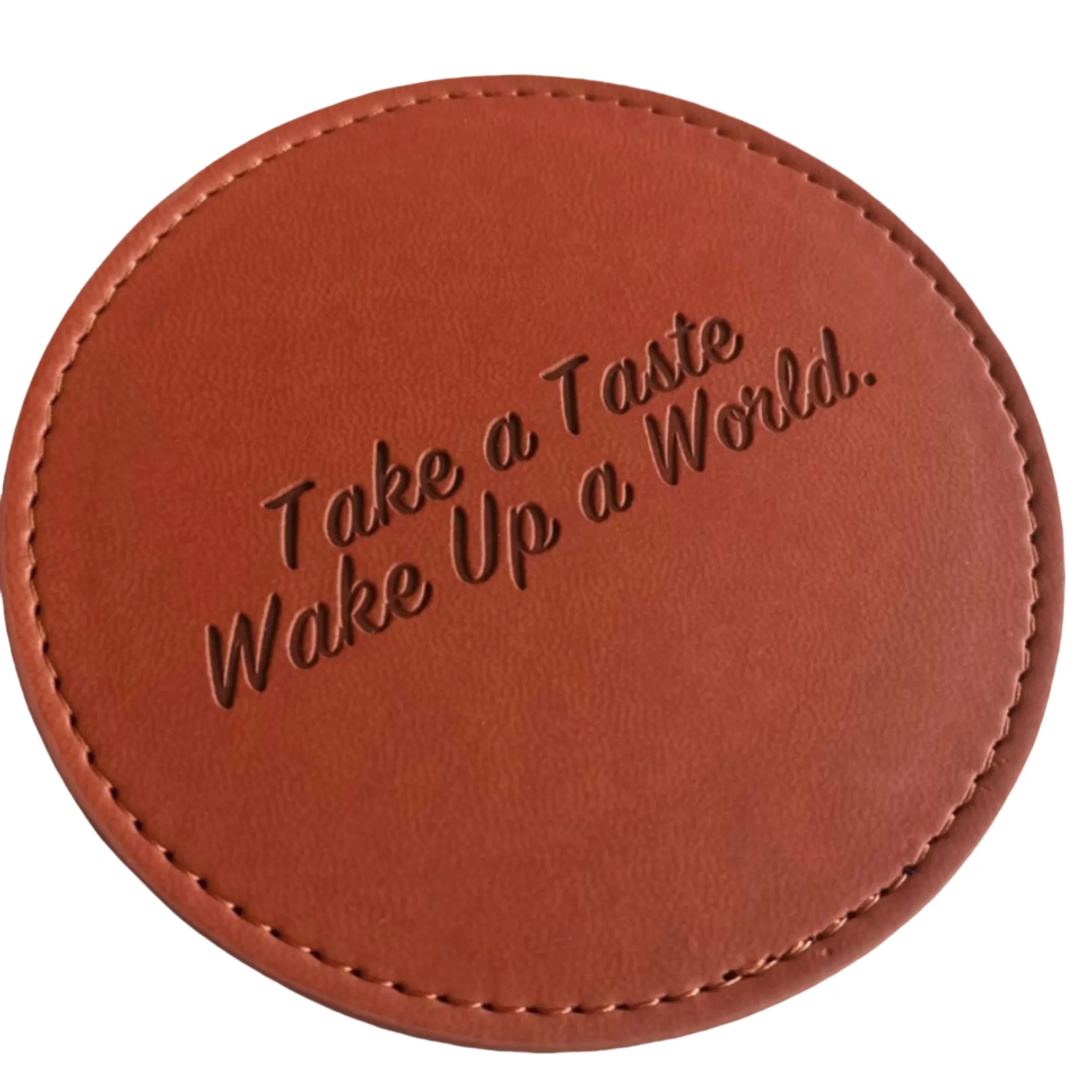 PU Leather Drink Coaster 4