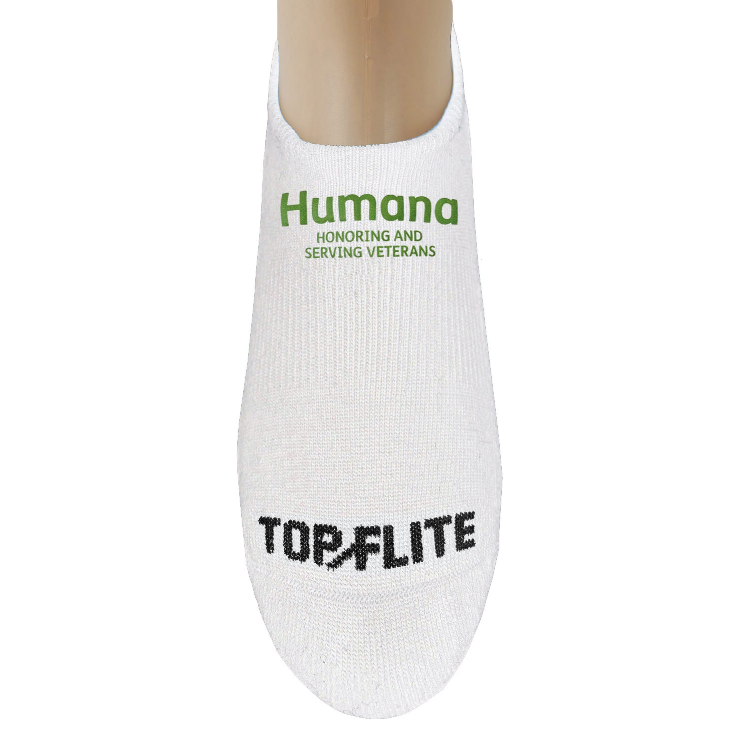 Top Flite Men's No Show Cushion Runners Socks with Oversized DTF 6