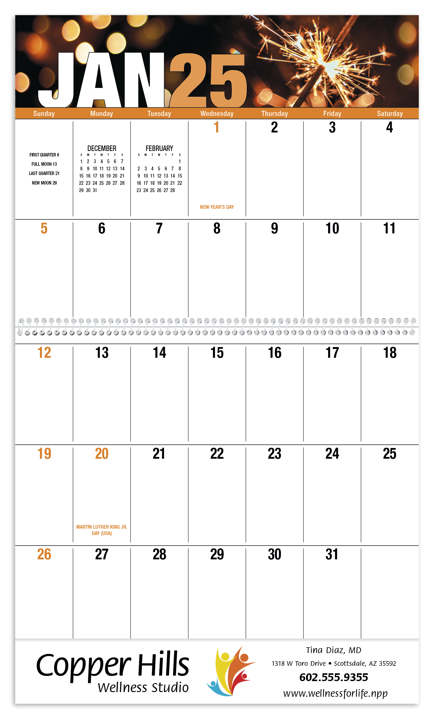 Good Value™ Seasonal Expressions Big Block Calendar 38