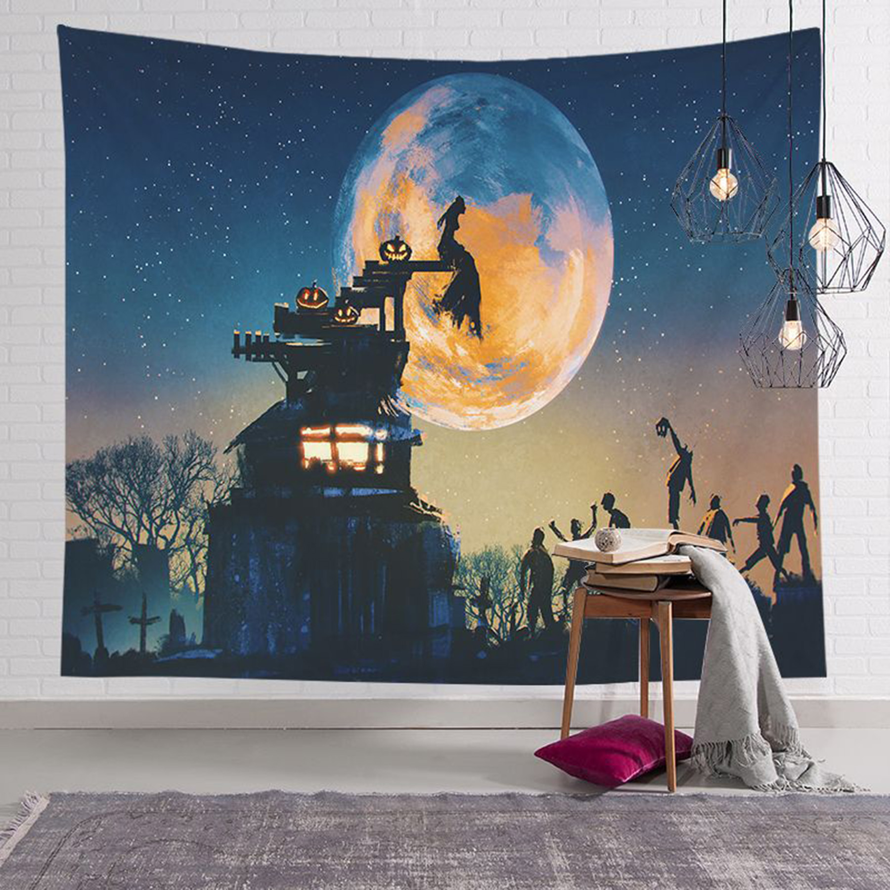 Halloween Tapestry Wall Hanging For Room 4