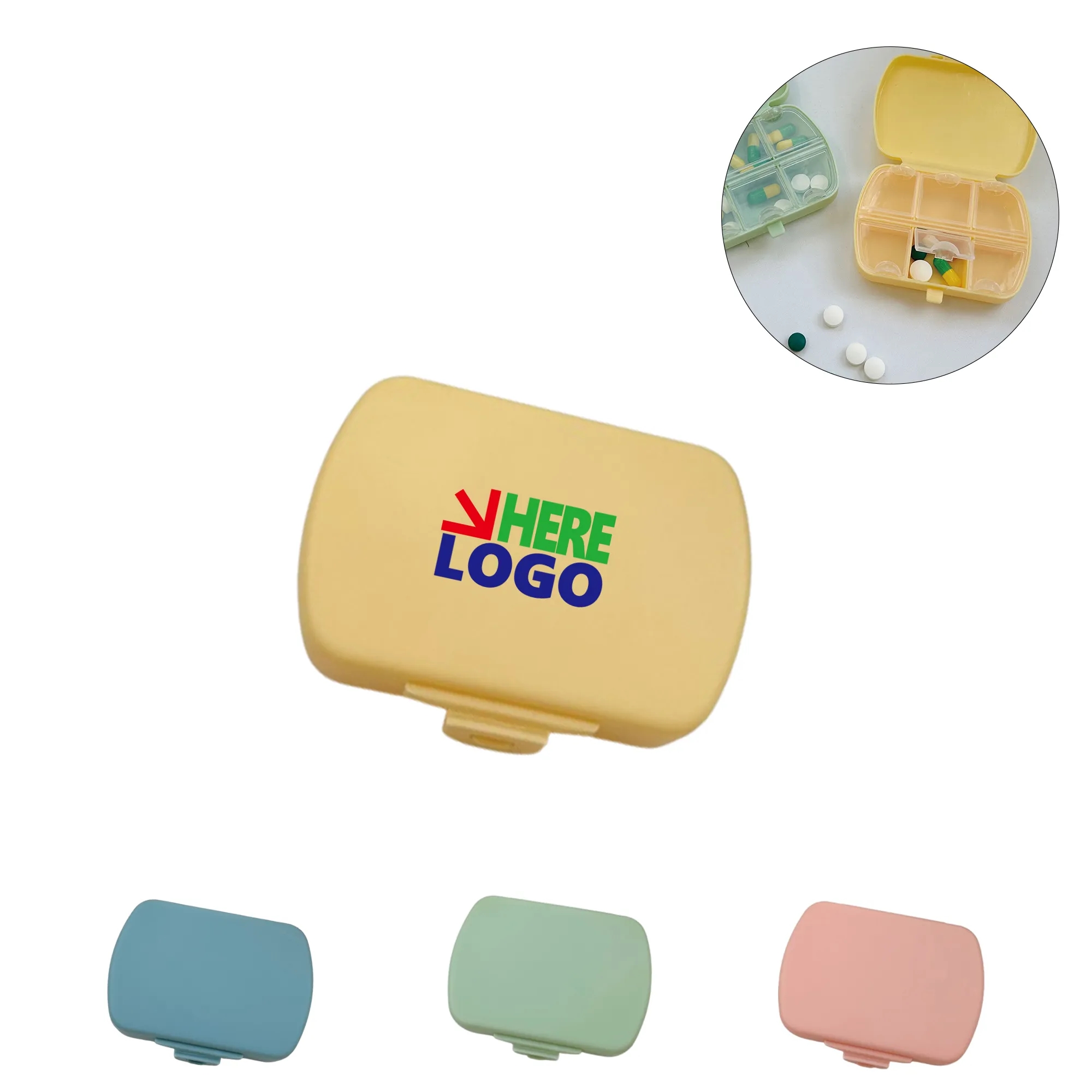 Portable Medicine Case Daily Pill Reminder