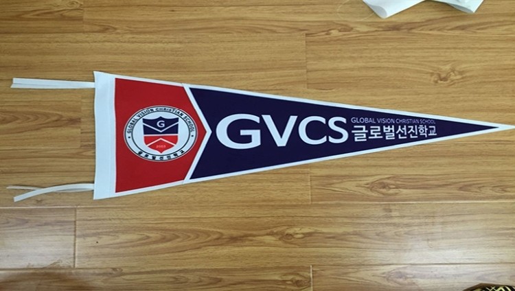Two Toned Felt Sewn TogetherPremium Felt Pennant 1