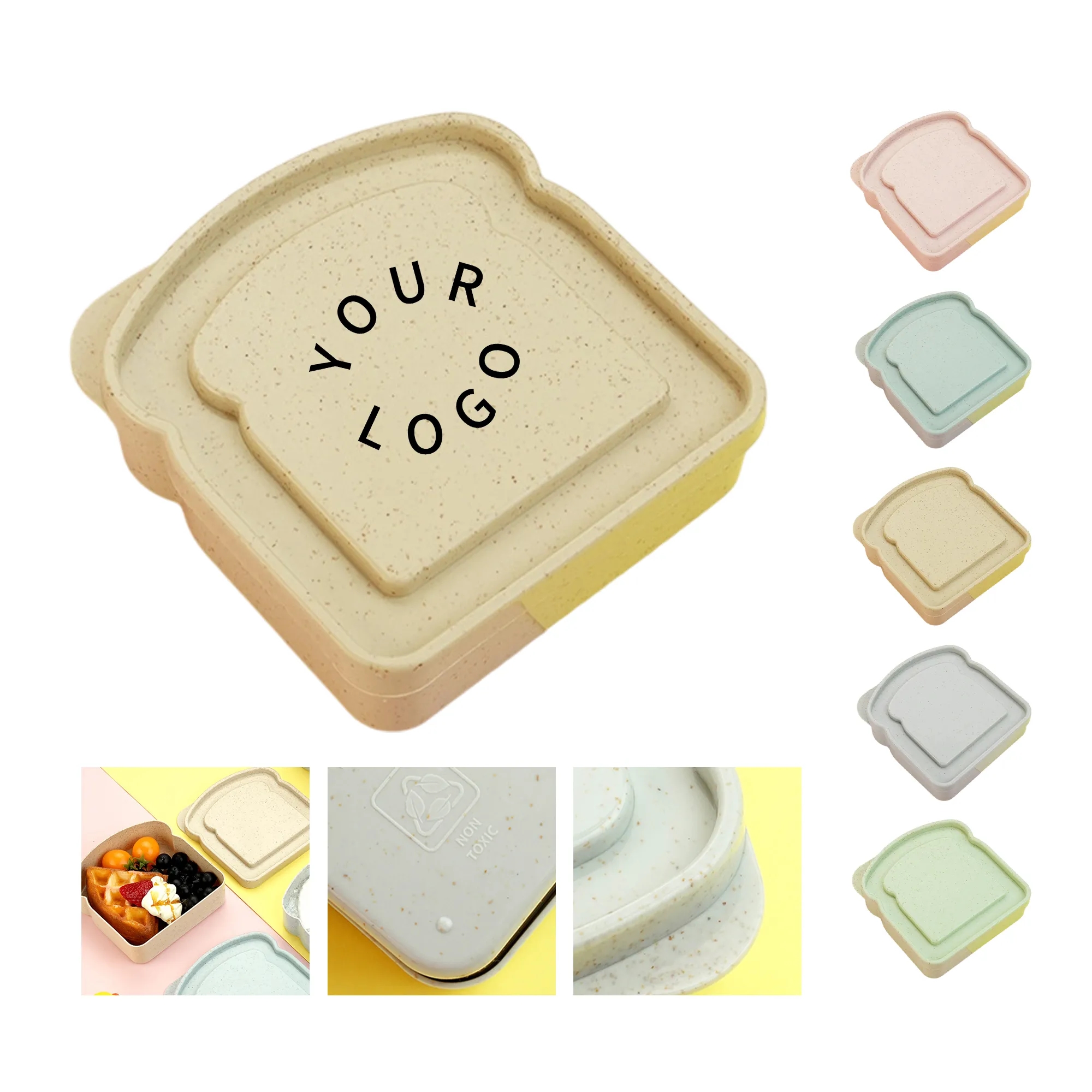 Custom Bread-Shaped Lunch Box for Fun Meal Storage 3