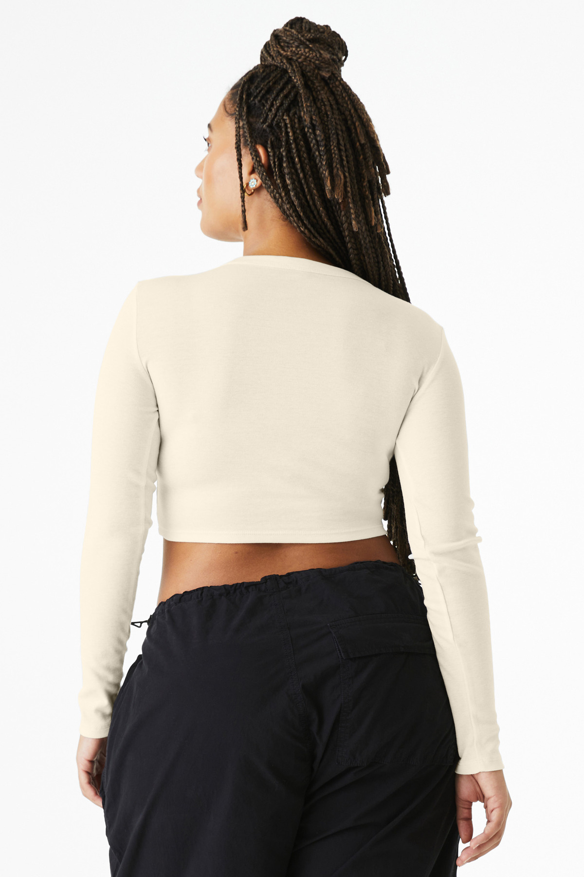 BELLA+CANVAS Women's Micro Rib Long Sleeve Baby Tee BC1501 17