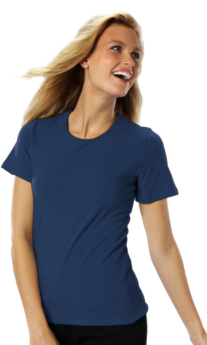Ladies' S/S Jewelneck Tee 18