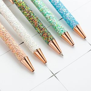 Glitter Flakes Click Activated Metal Pen 9