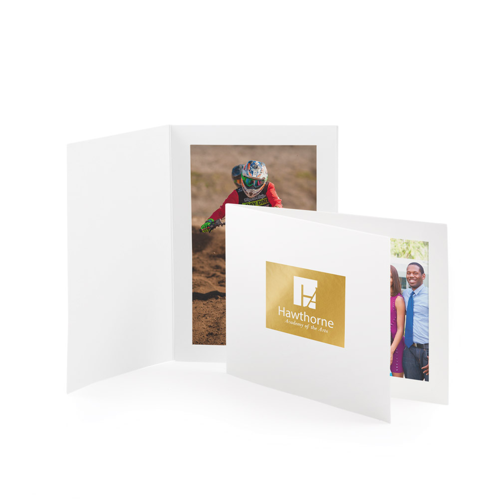 White Photo Folders – 5" x 7" 1