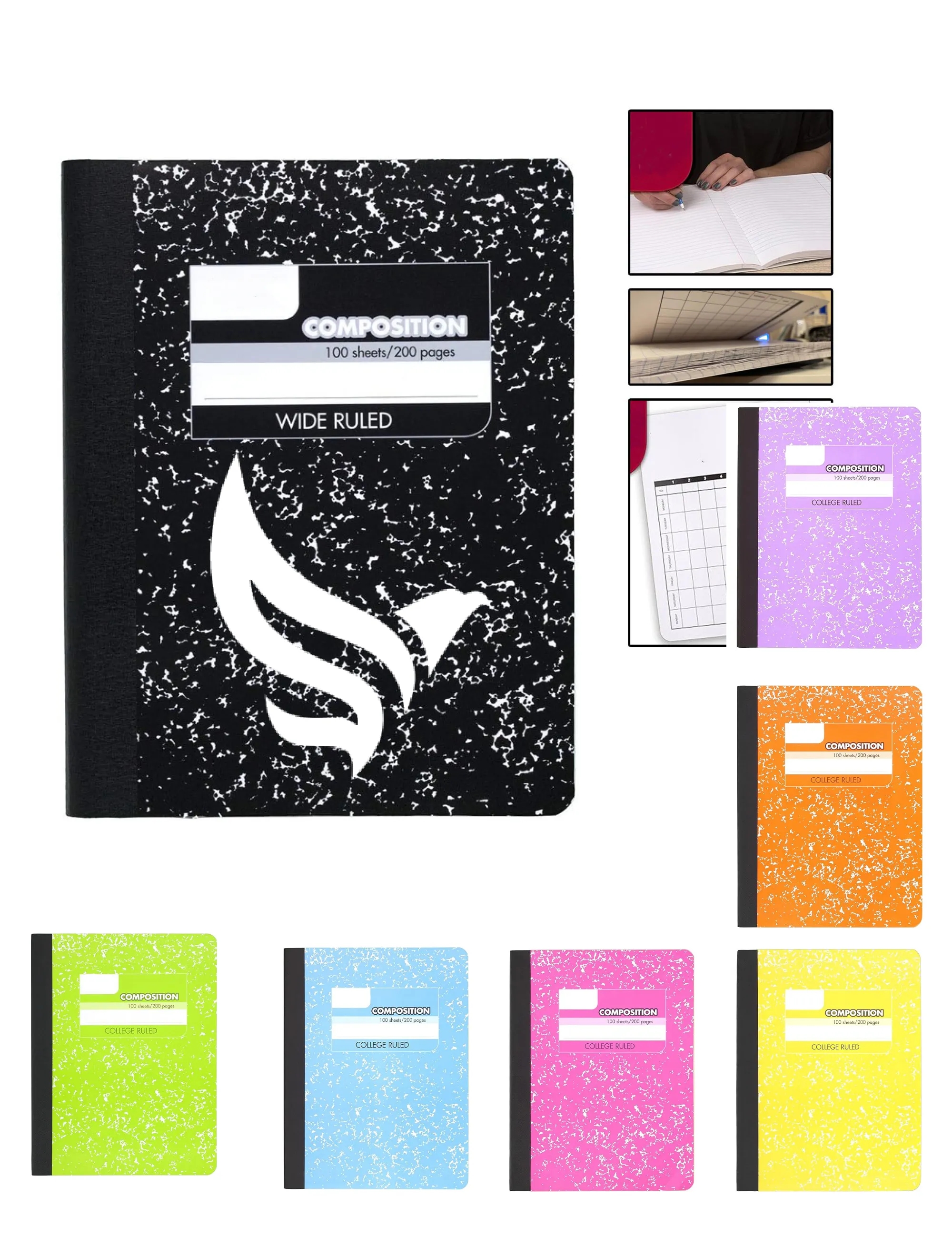 Marble Composition Notebook 9.75" x 7.5" 2