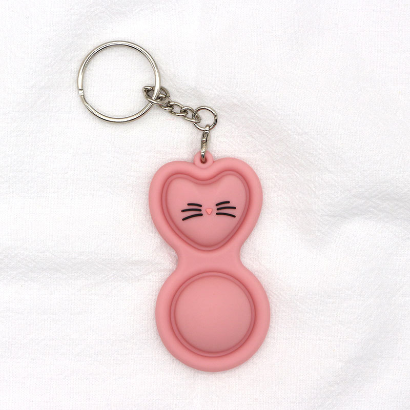 2 Bubbles Push Pop Fidget Sensory w/Keychains 16