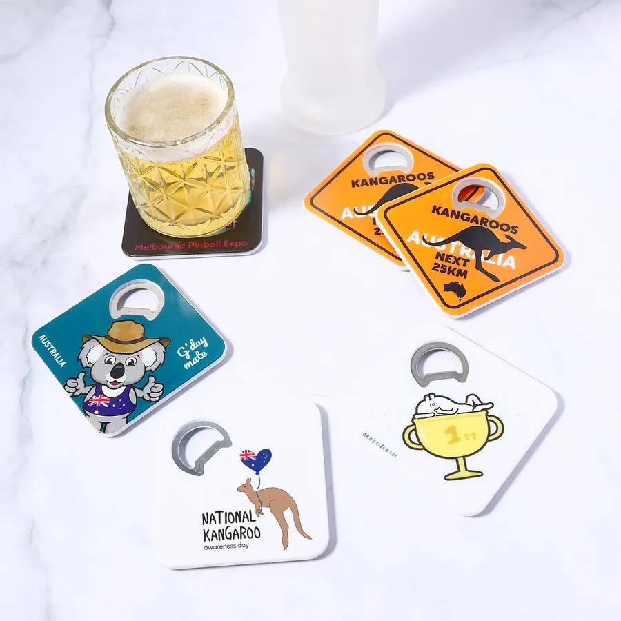 Customized Bottle Opener Coaster 4