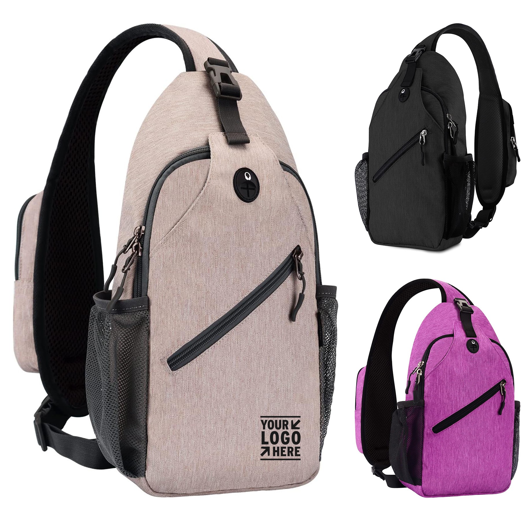 Women Men Crossbody Backpack Chest Lightweight Shoulder Multipurpose Sling Bag 3