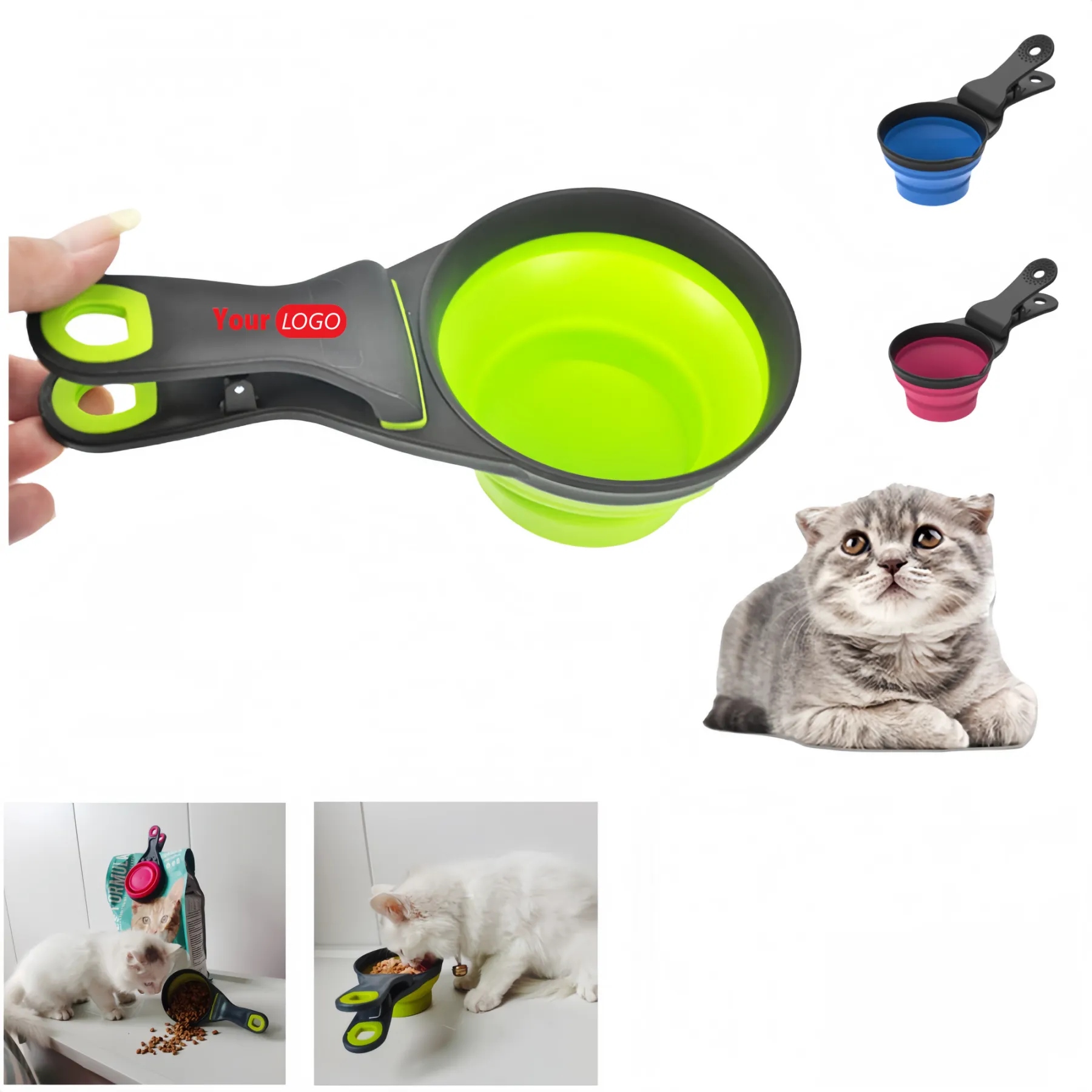 Pet Cup Scoop W/Clip 2