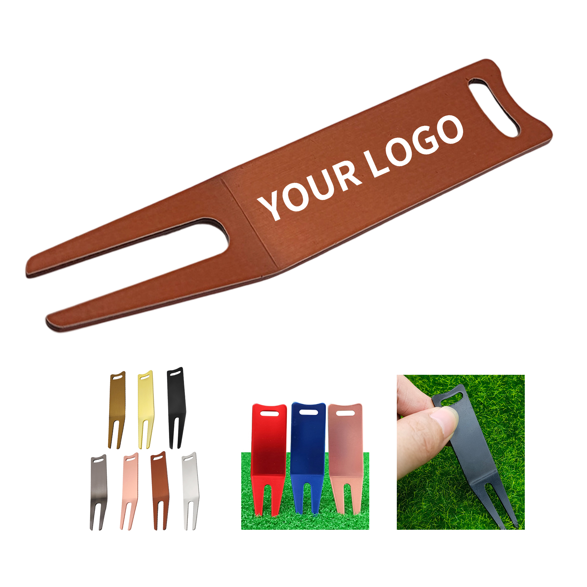 Metal Golf Divot Repair Tool 2.99" x 0.67" 2