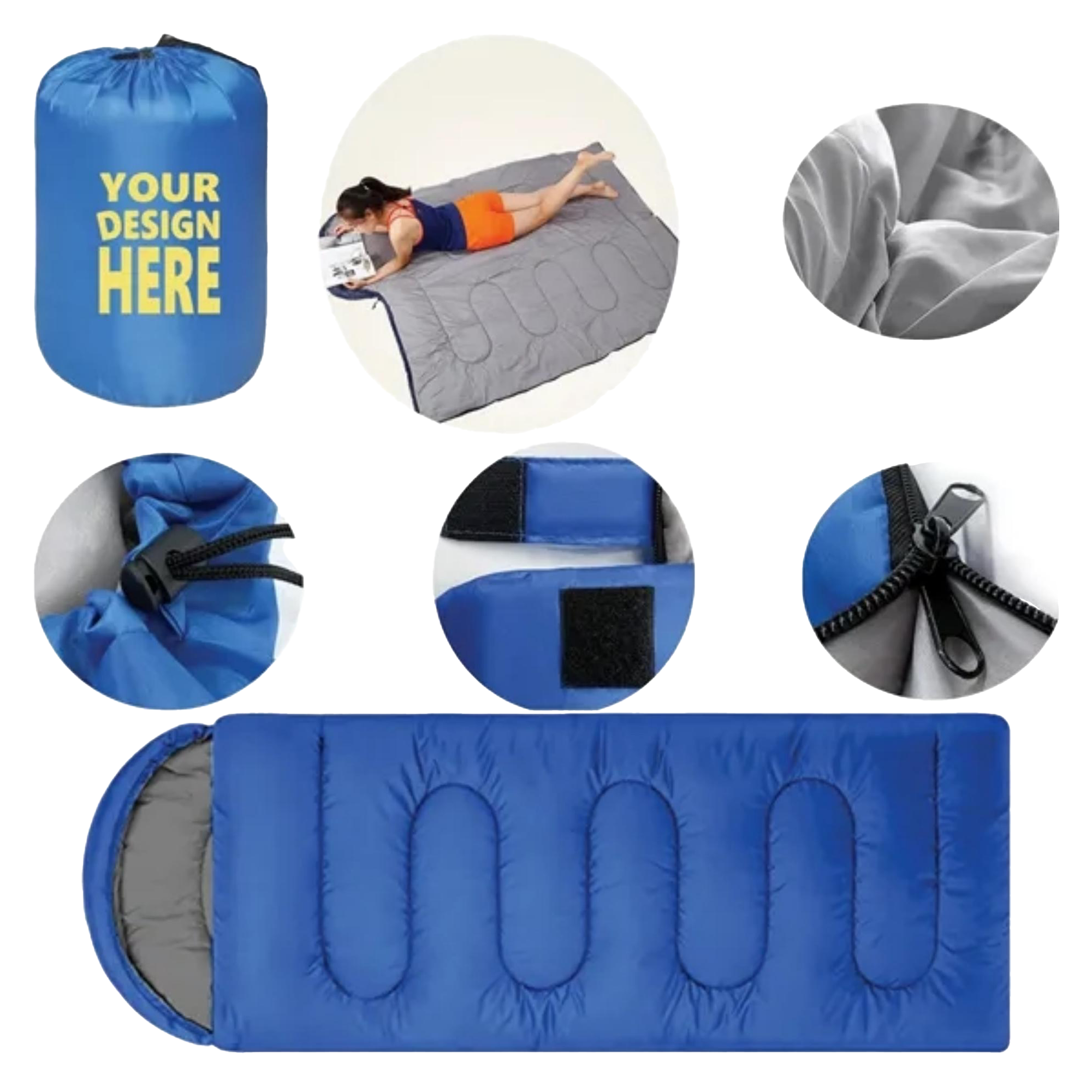 MOQ 10pcs Waterproof Comfort Sleeping Bag 4