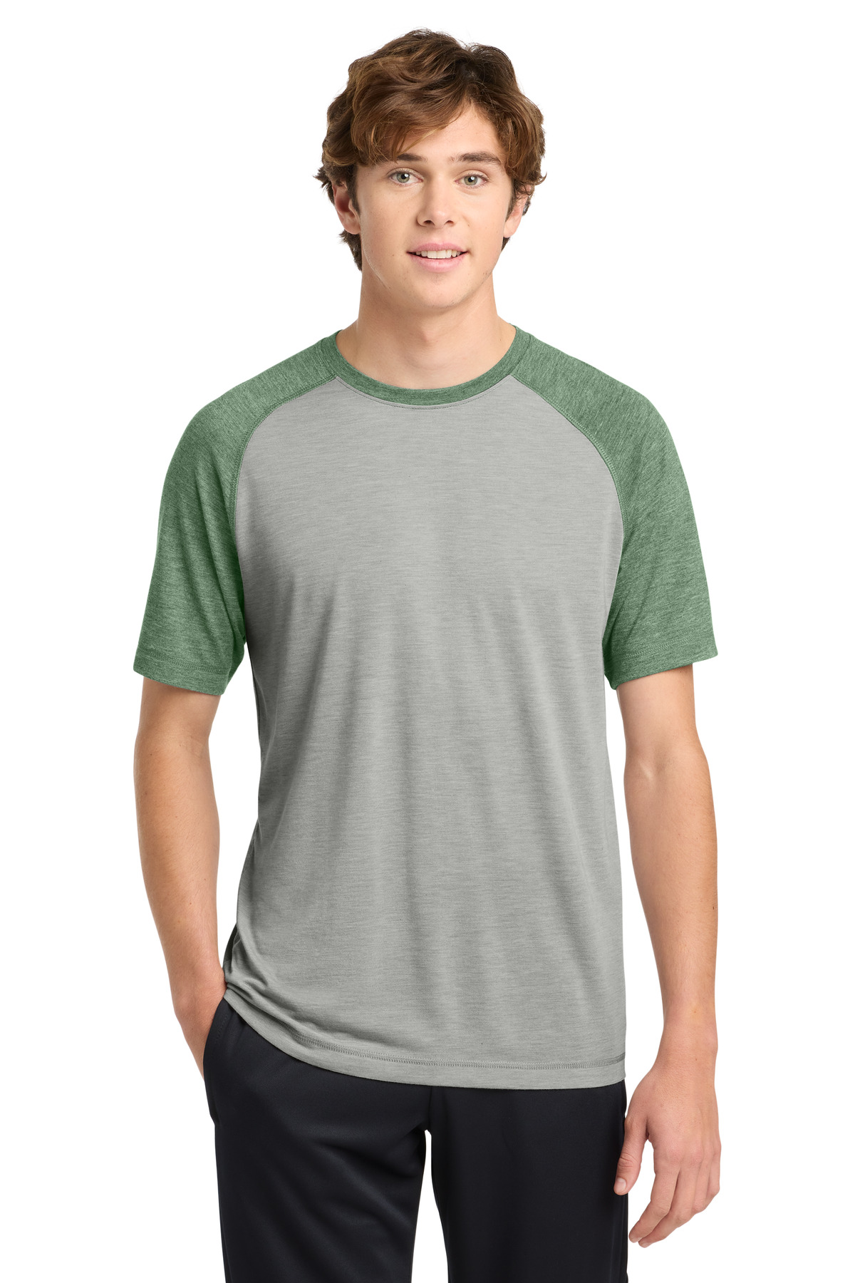 Sport-Tek PosiCharge Tri-Blend Wicking Raglan Tee. ST400 13