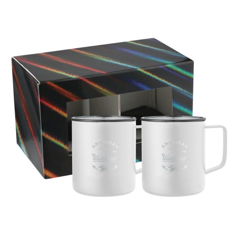 Rover Camp Mug 14oz Powder coated 2 in 1 Gift Set 41