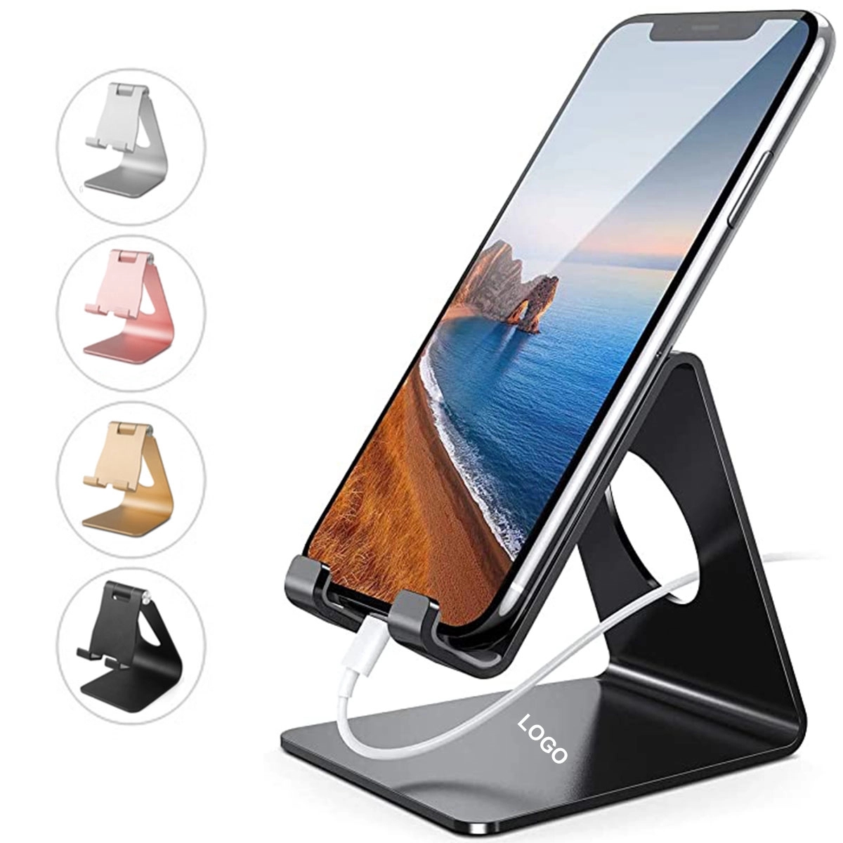 Adjustable Aluminum Cell Phone Desk Stand 2