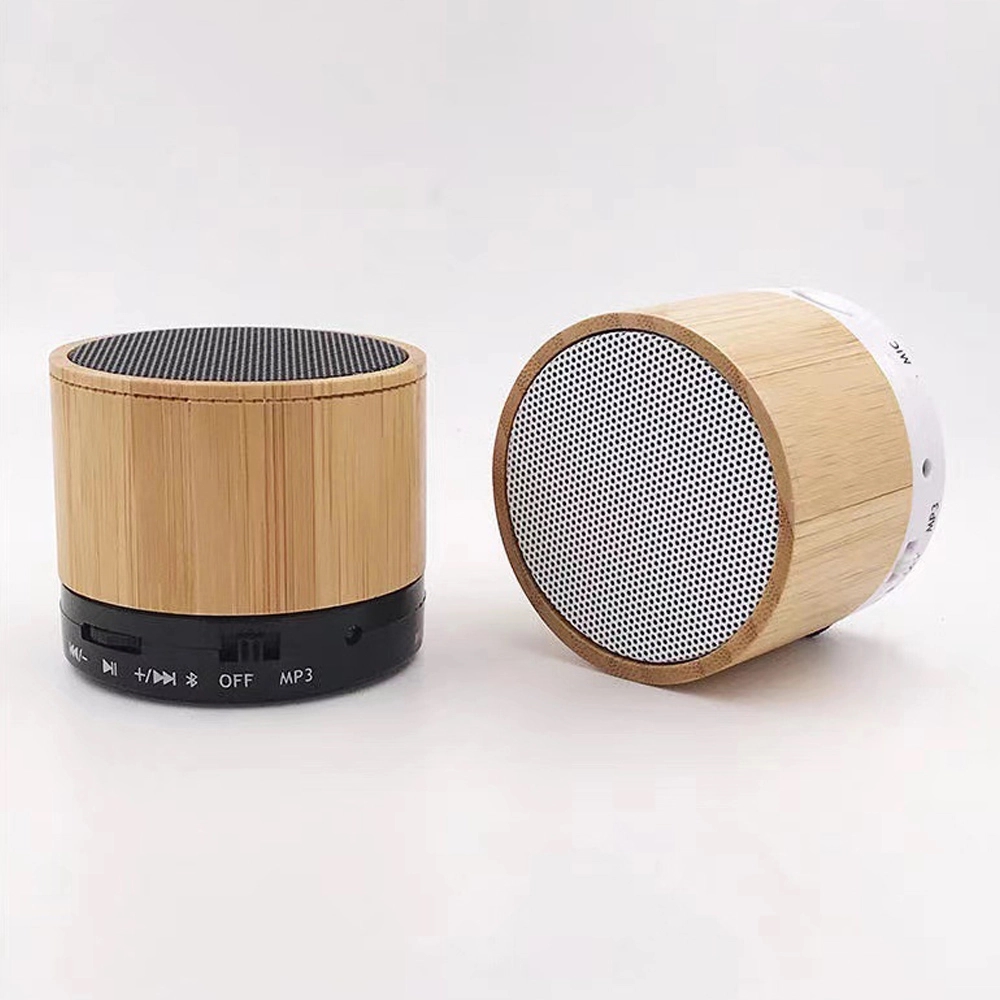 Small Audio Portable Wooden Wireless Bluetooth Speaker 4