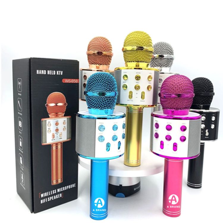 Wireless Bluetooth Karaoke Microphone with Disco Ball 2