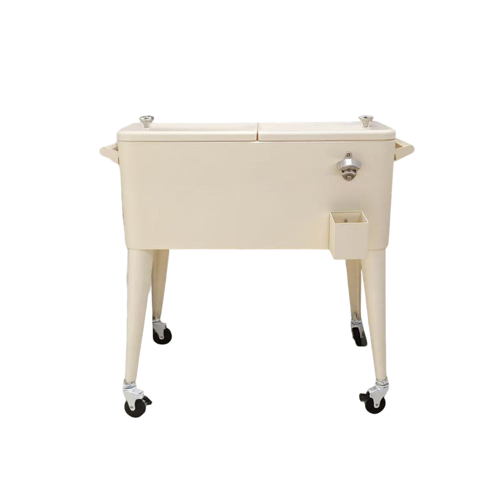 Rolling Cooler Cart 80 Quart 75 Liter With Wheels 53.76" Length X 4.84" Width X 44.37" H 2