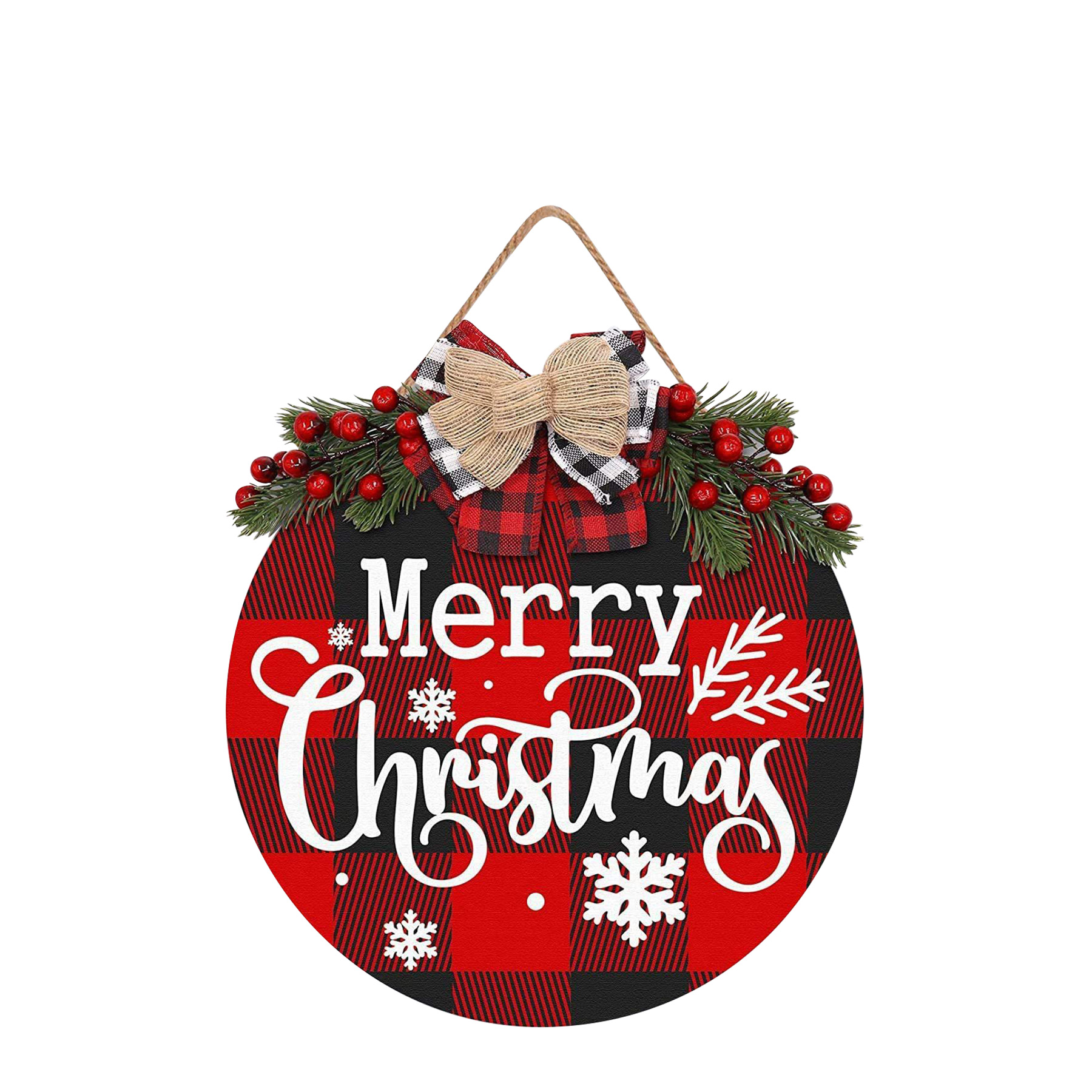 Wooden Decorative Pendant Festival Ornaments 14