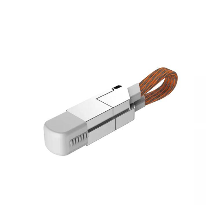 PortableMagneticKeyring5in1USBChargerDataCord 3
