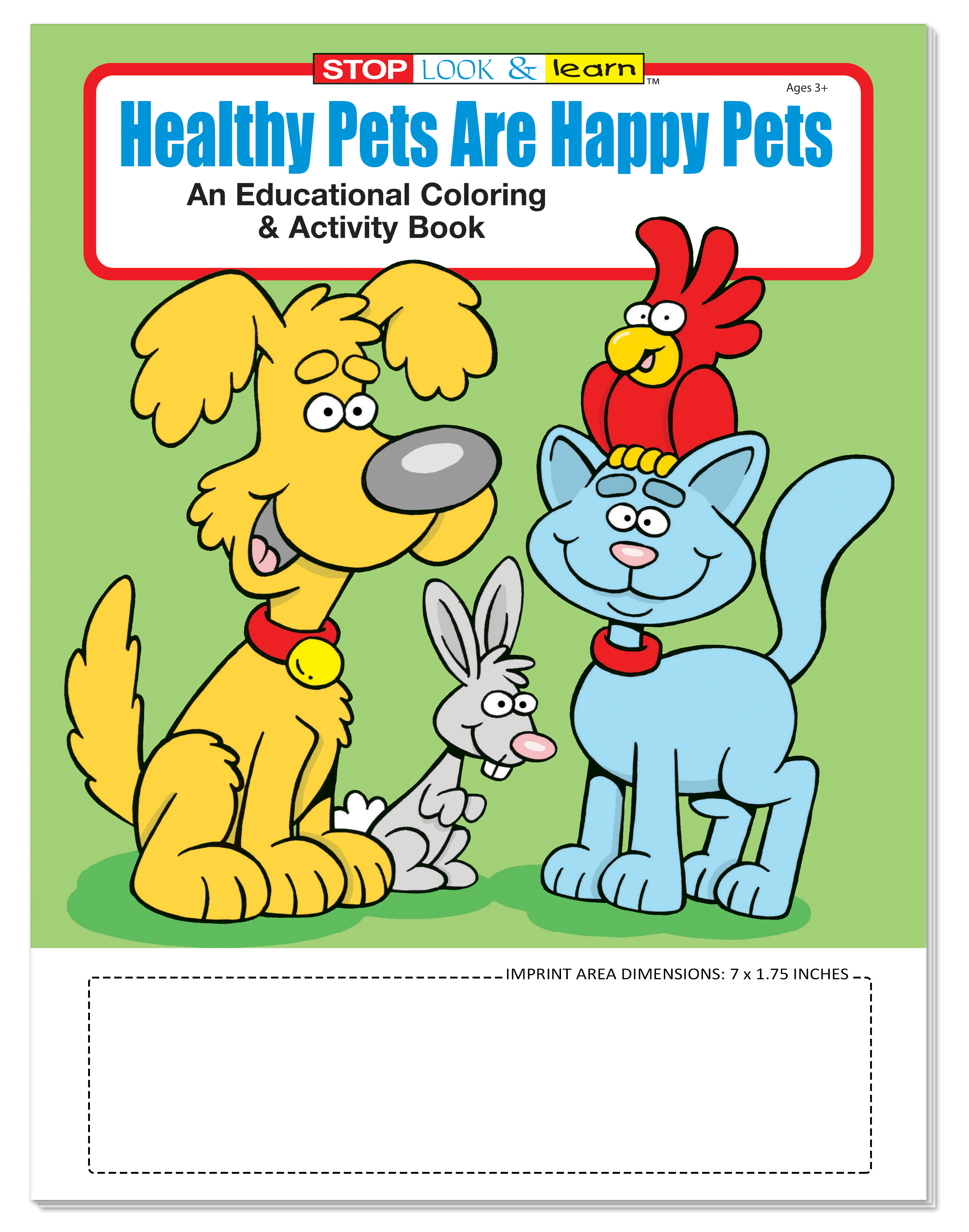 COLORING SET - Healthy Pets are Happy Pets Coloring Book Fun Pack 3