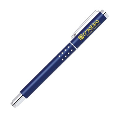 Matte Blue Brass Roller Ball Pen 1