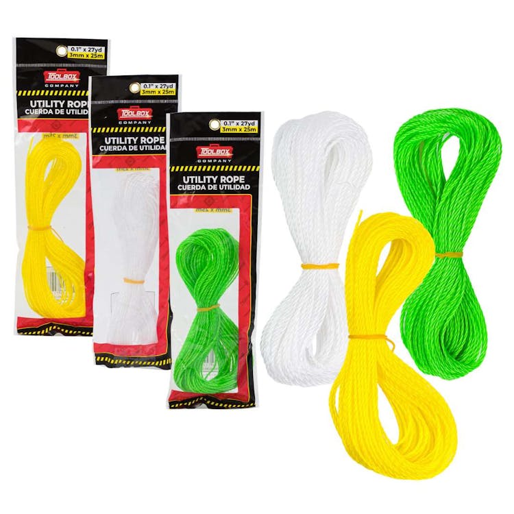 Utility Rope Assorted Colors - 81' Long 1