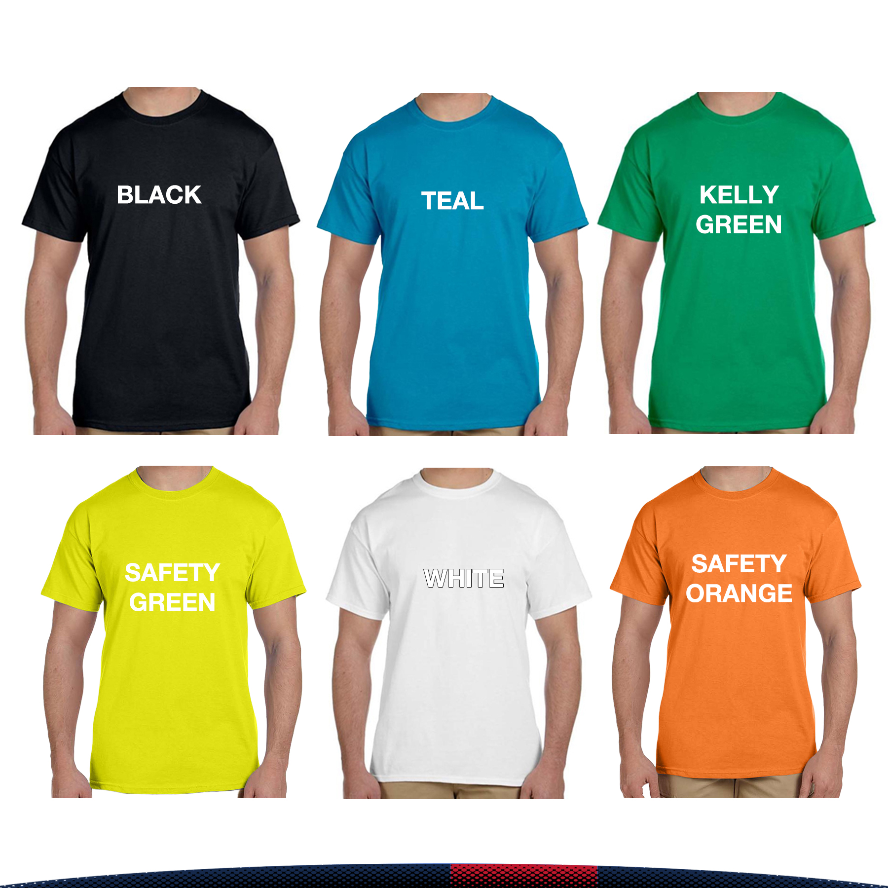 Hanes® Cotton/Polyester Preshrunk T-Shirts 6