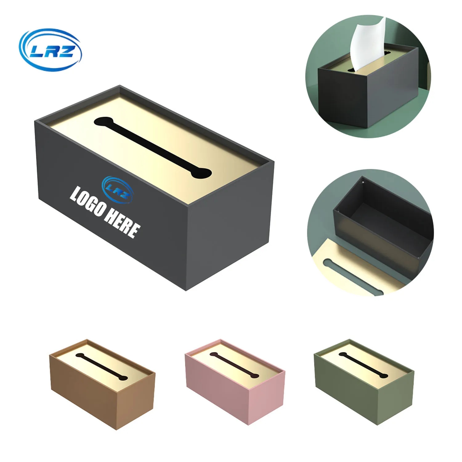 Metal Rectangular Tissue Box 3
