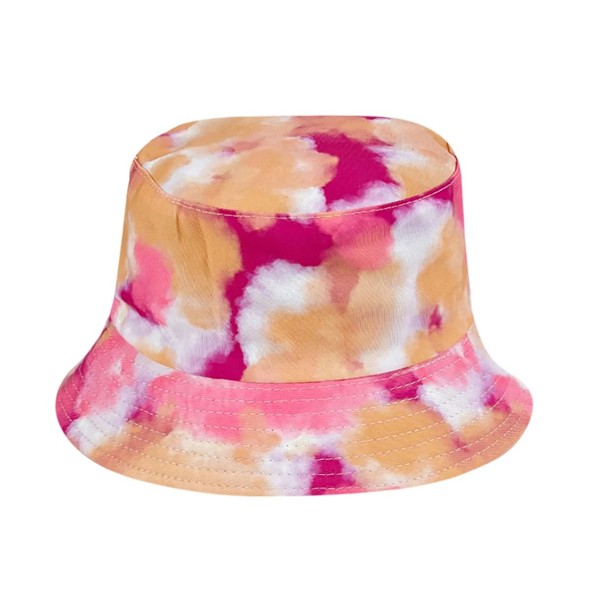Plastic Tie Dye Hat with Foldable Double Sided Design 56