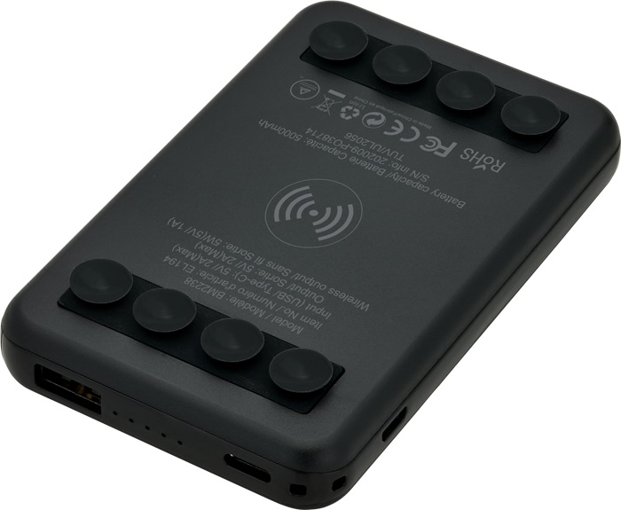 Mini Octo Grip Wireless Charger & Power Bank 15