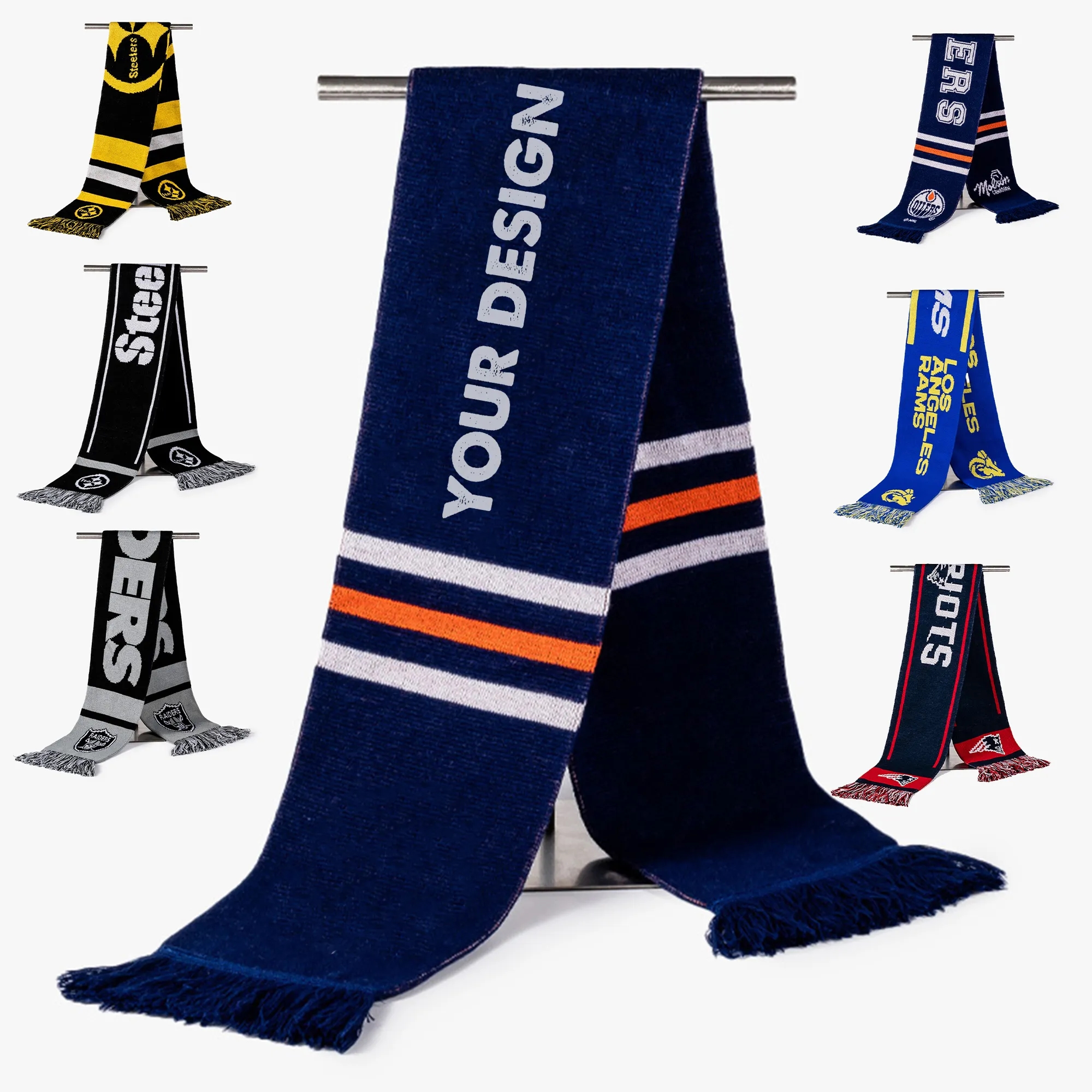 Sports Team Jacquard Football Scarf(Rush Service)