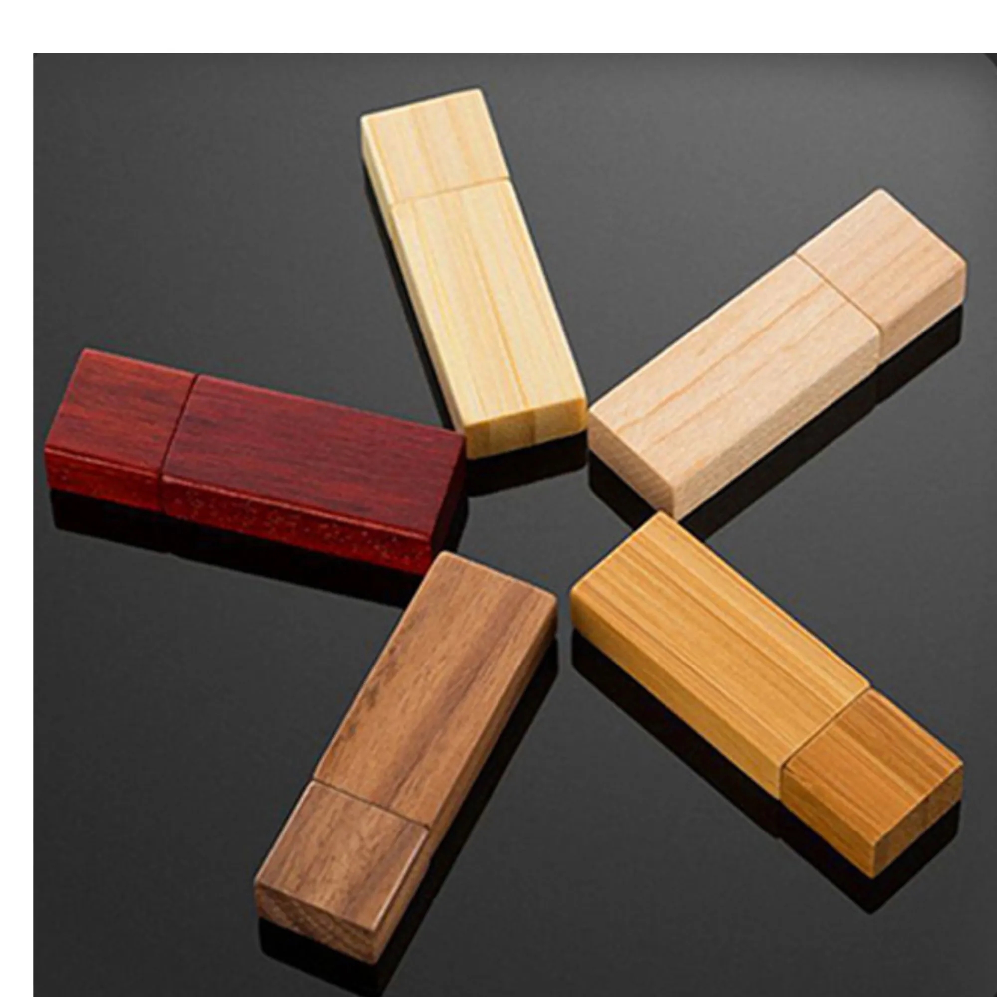 32GB High-Speed Bamboo Wooden USB 3.0 Flash Drive 3