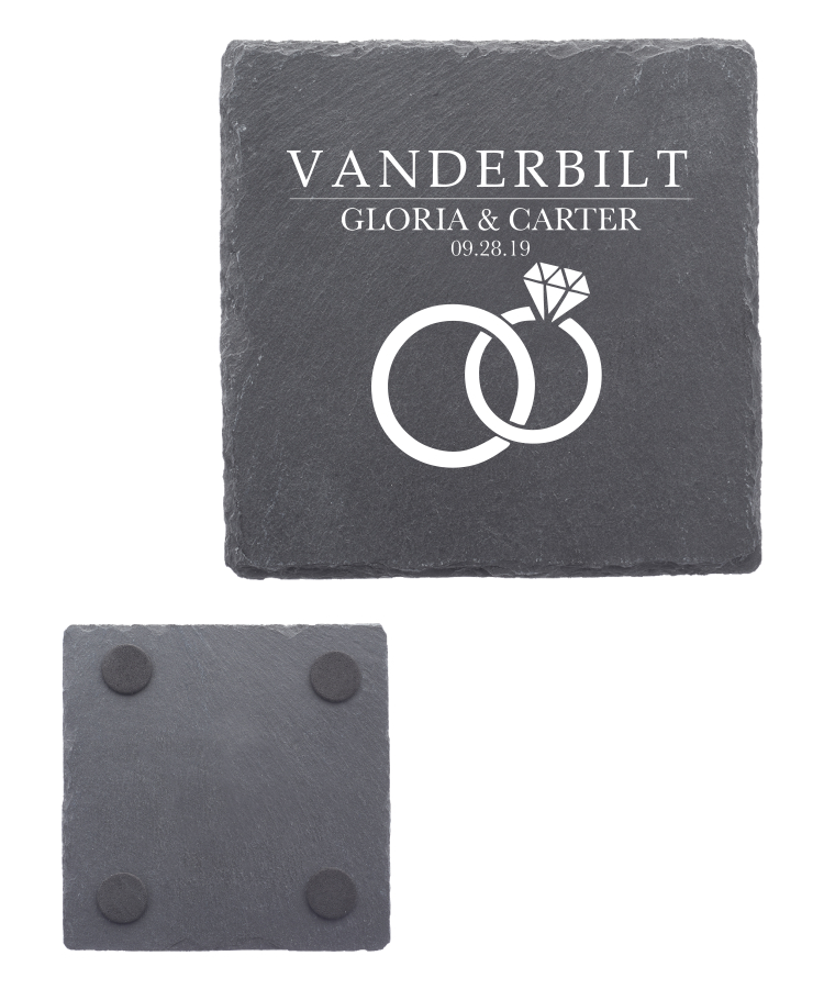 4" Square Slate Coasters 3