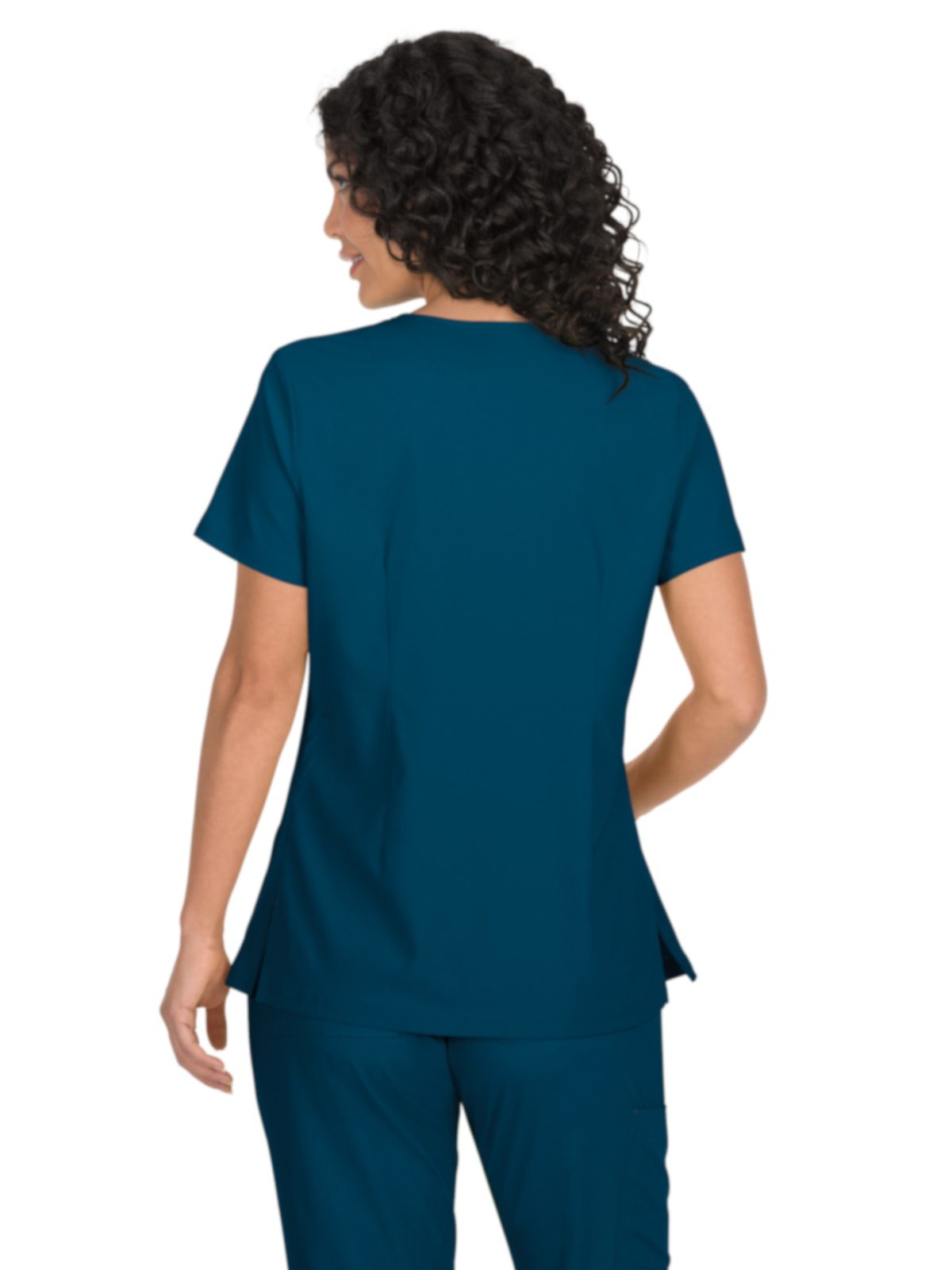 koi - Basics - Women's Four-Pocket Mock-Wrap Neck Katie Top 14