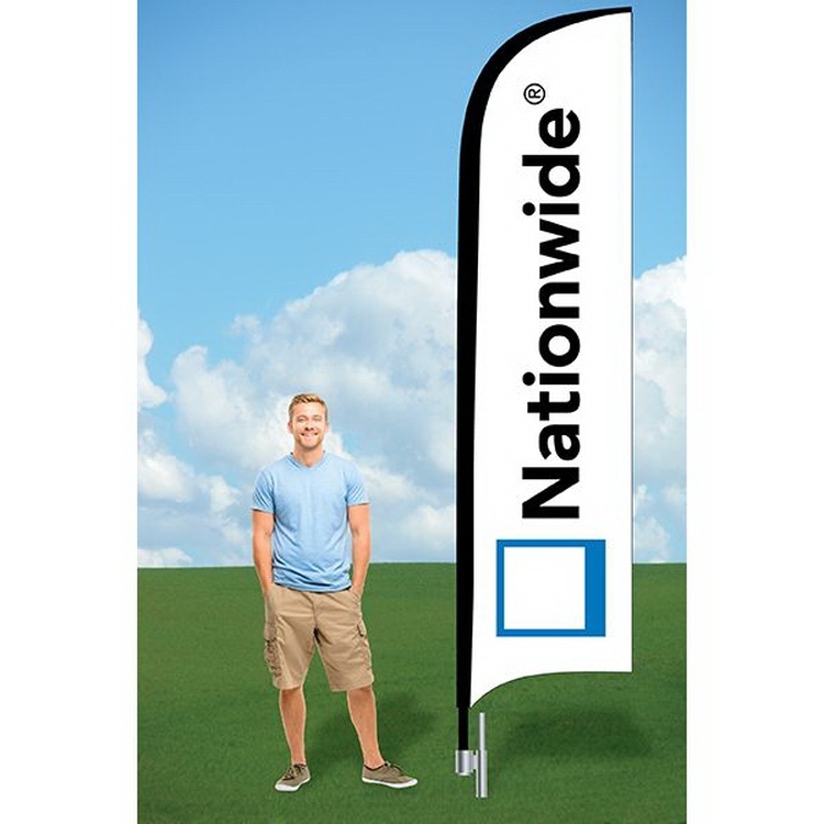11ft Banner Flag with Ground Stake-single