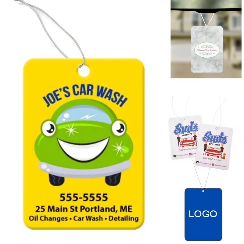 Rectangle Custom Paper Air Freshener 2