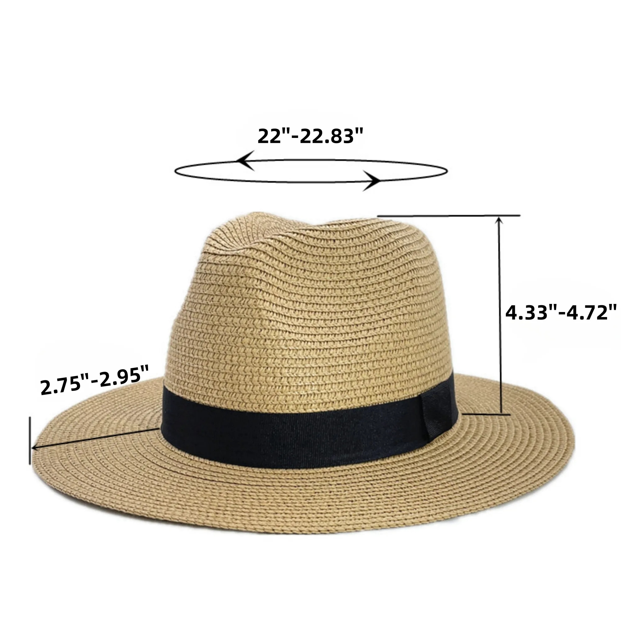 Unisex Sun Straw Summer Beach Hat 4