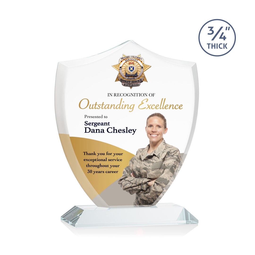 Scudo Shield VividPrint™ Award - Clear 10