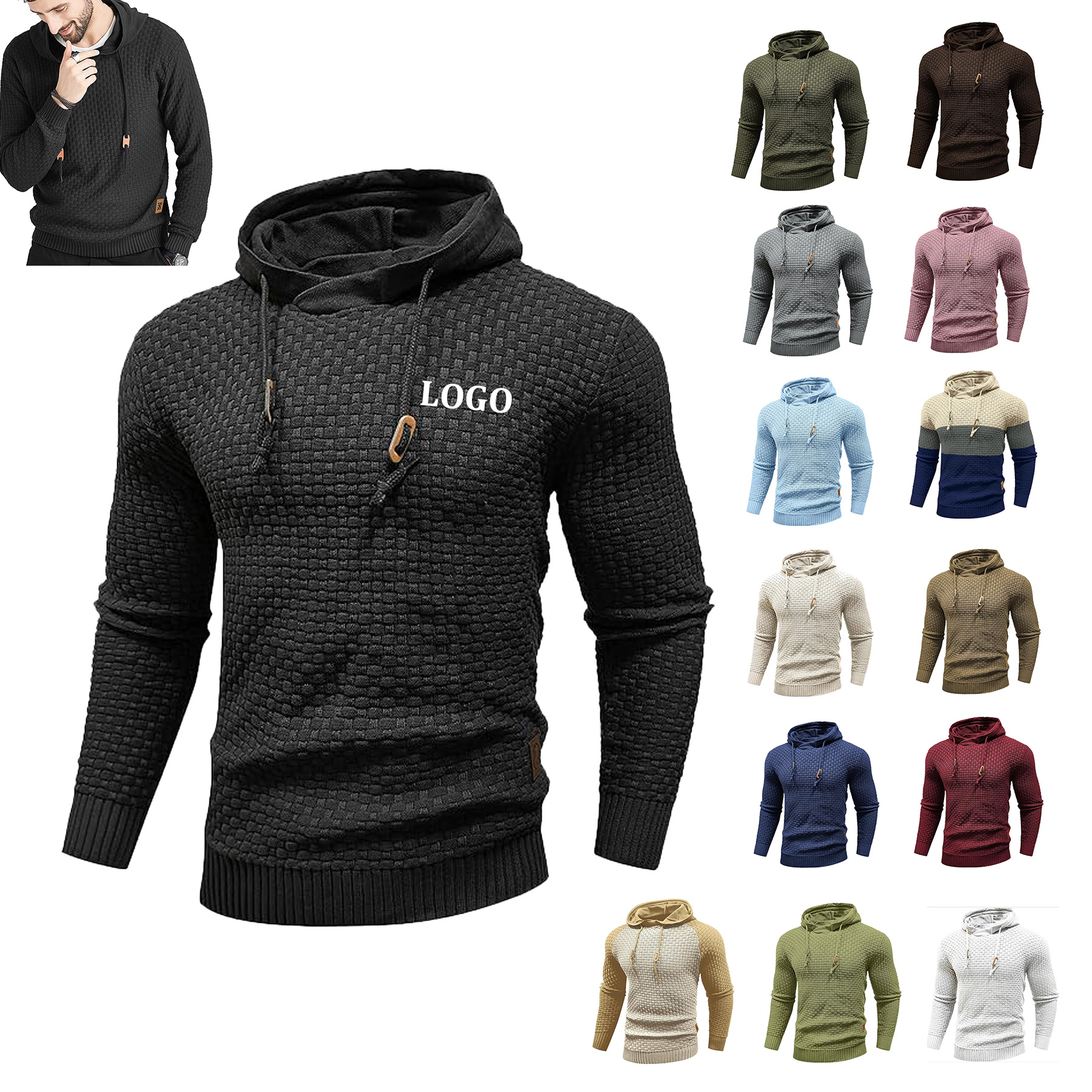 Pullover Sweater, custom hoodie or sweatshirt with logo imprint 11