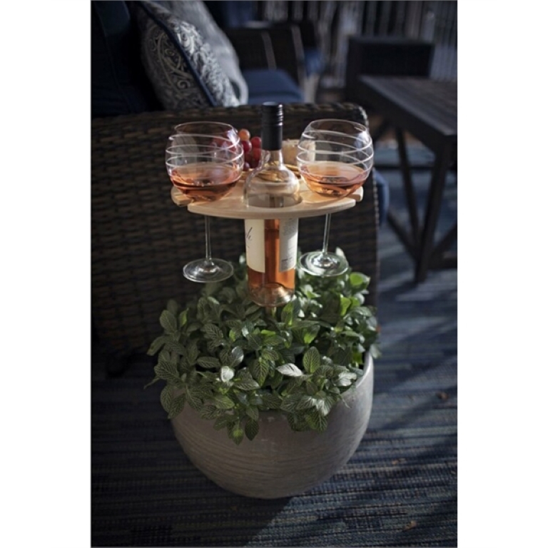Outdoor Wine Table - Glass Rack 8