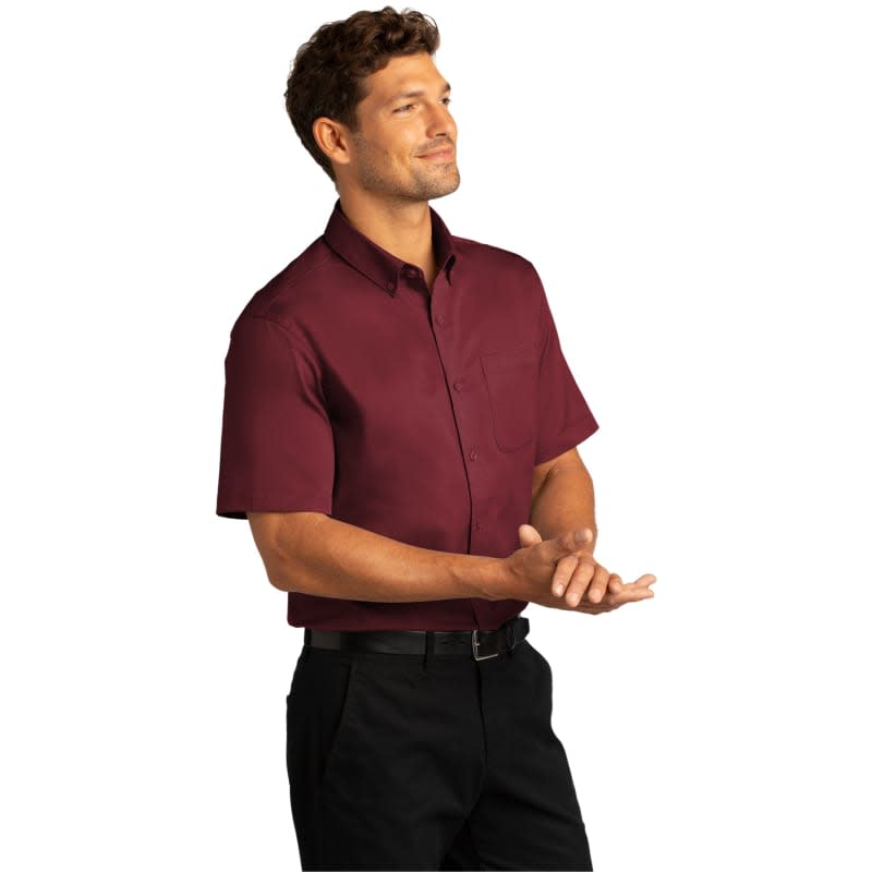Port Authority Short Sleeve SuperPro React Twill Shirt. 12