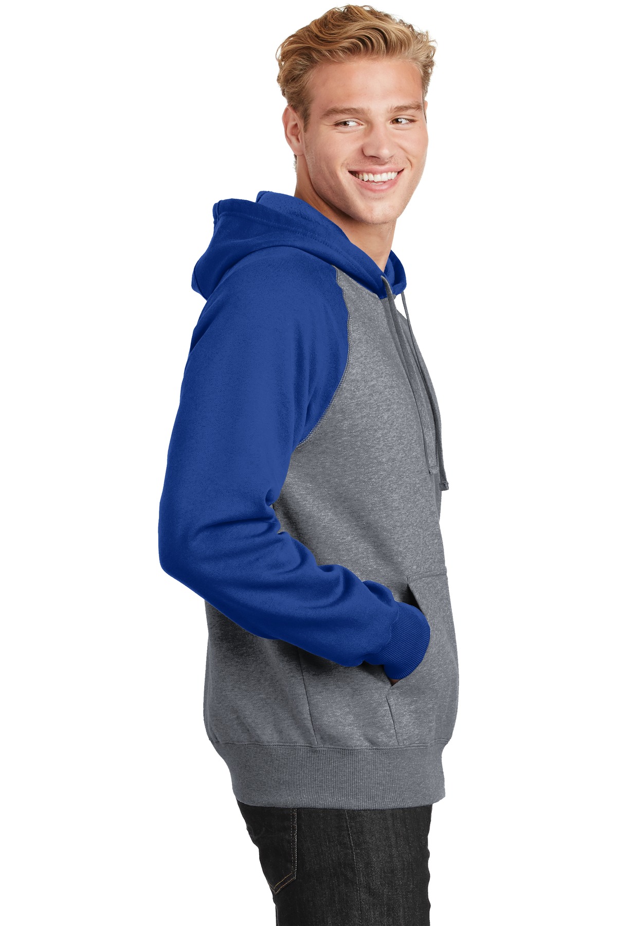 Sport-Tek Raglan Colorblock Pullover Hooded Sweatshirt. ST267 18