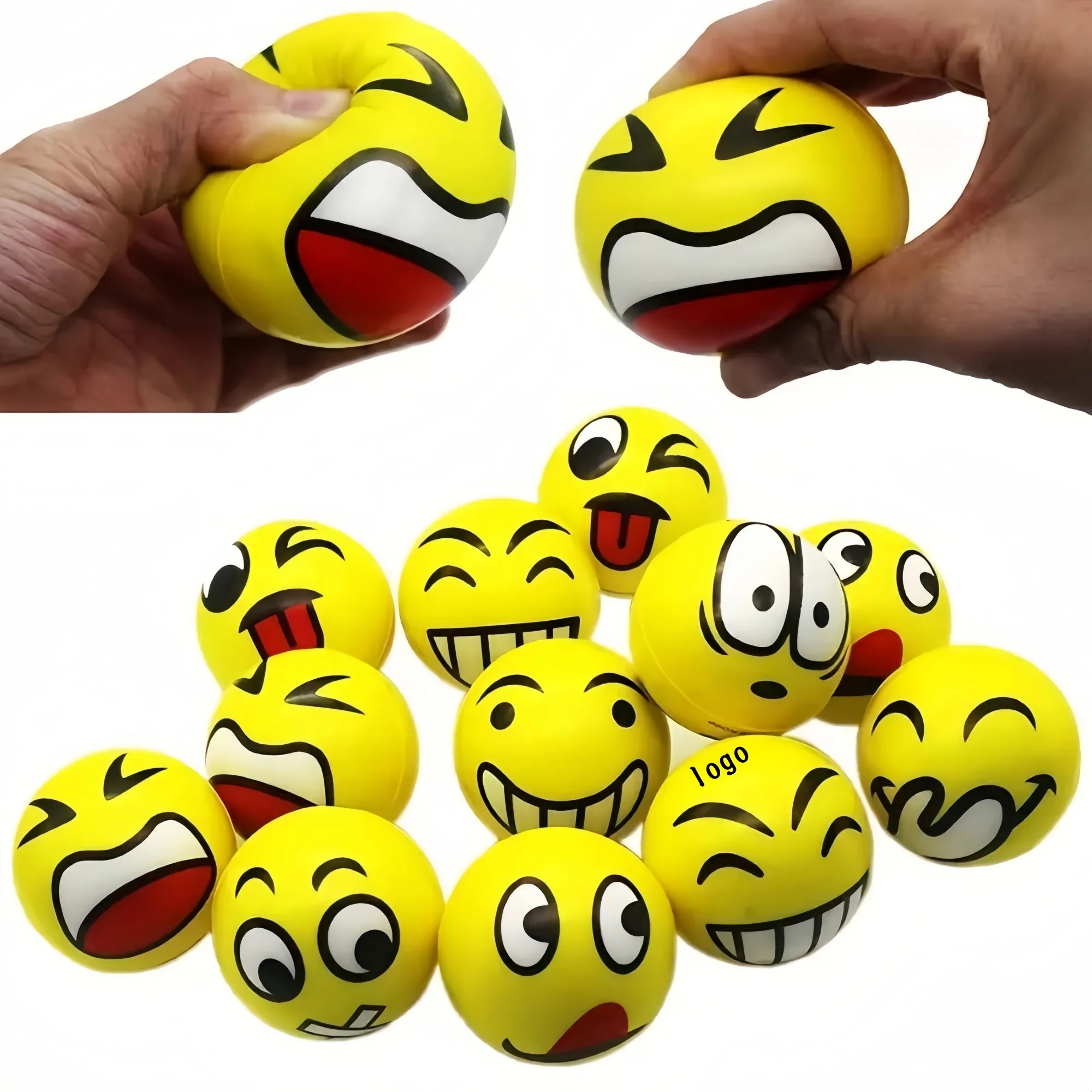 2.5inch Random Style Face Stress Ball 7