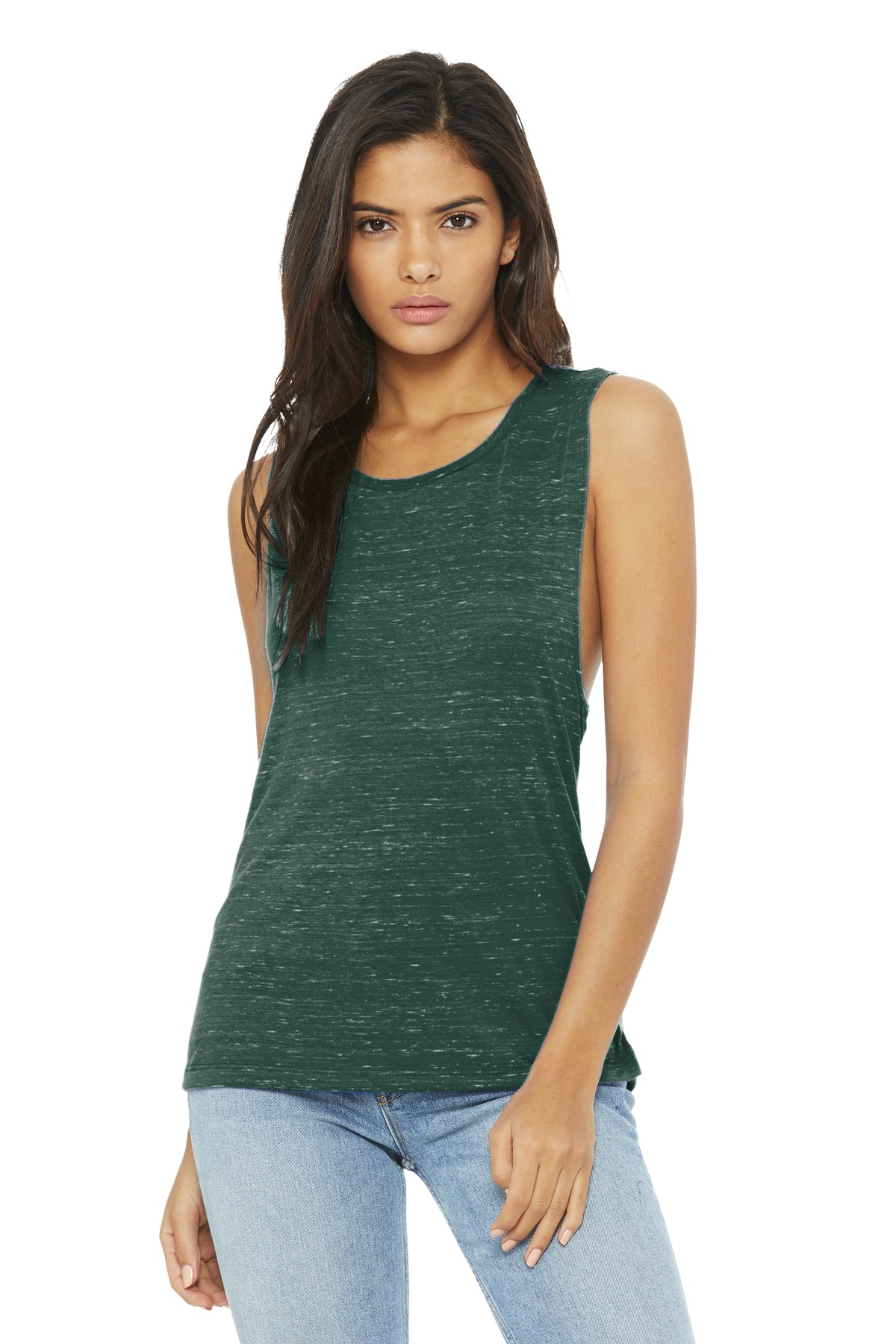 BELLA+CANVAS Women's Flowy Scoop Muscle Tank. BC8803 108