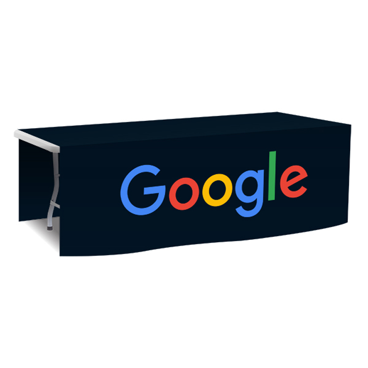 96 in. x 88 in. PolyKnit Table Drop (Full Color Logo) 62